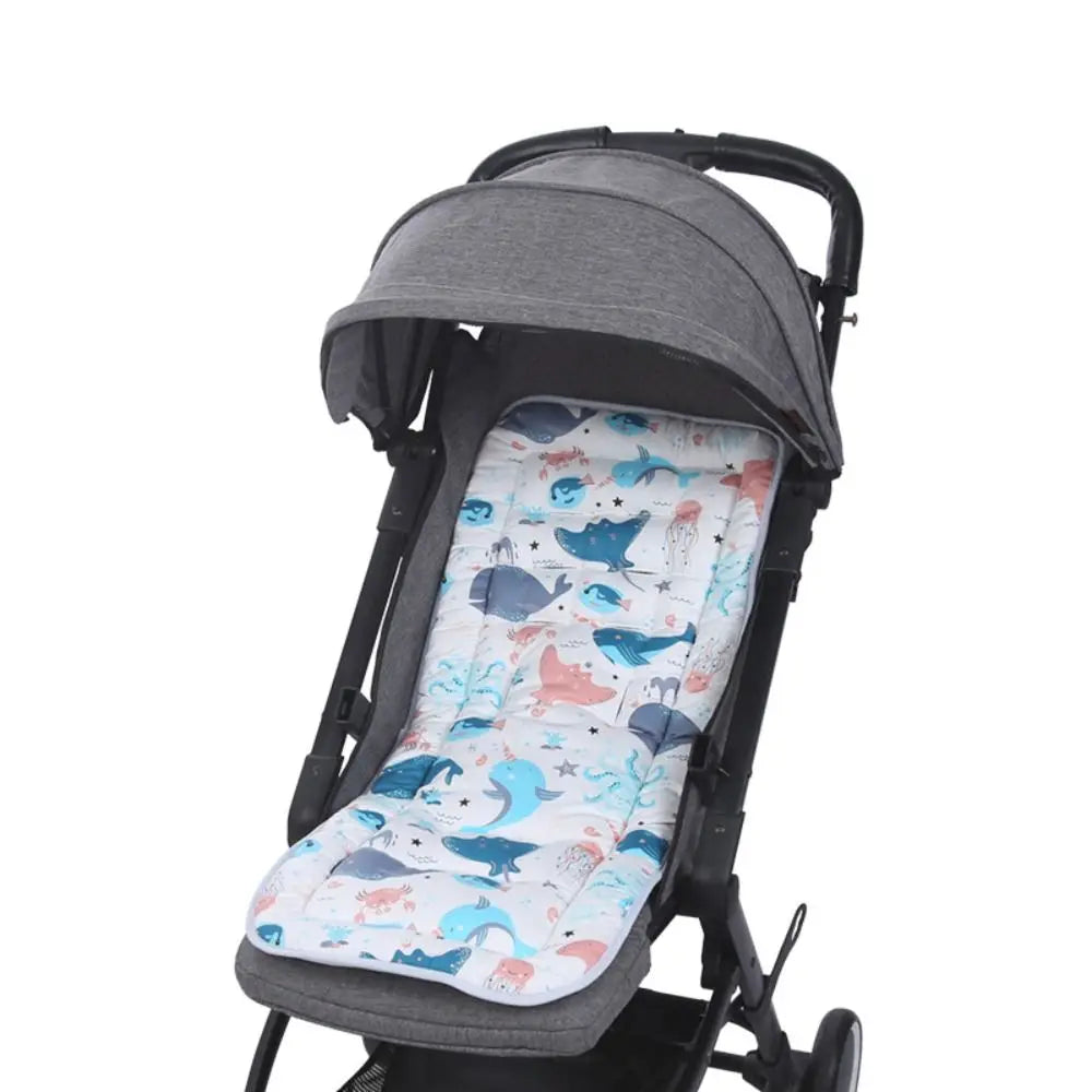 Breathable Outdoor Windproof Winter Cartoon Animal Baby Stroller Mat Pushchair Car Seat Pad Baby's Cushion Stroller Accessories