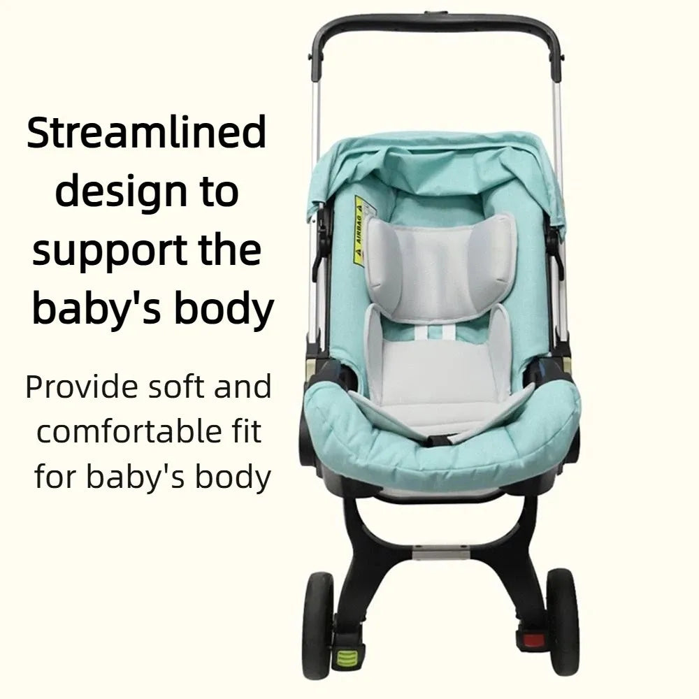 Breathable Mesh Newborn Carseat Insert Thickened Support Impact Protection Stroller for Car Seat Pad Detachable Warm Mattress