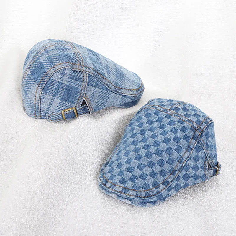Denim Kids Hat for Boys Girls Classic Vintage Adjustable Baby Hat Autumn Winter Kids Beret Hat Children Cowboy Cap 2-12Y