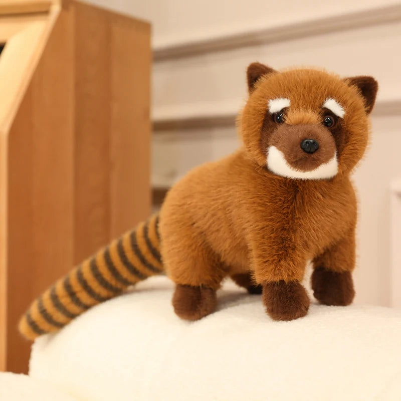 Hot 1pc 50cm Realistic Raccoon Stuffed Animal Doll - Cute Simulation Handmade Toy High Quality Lovely Kids Ornament Gift