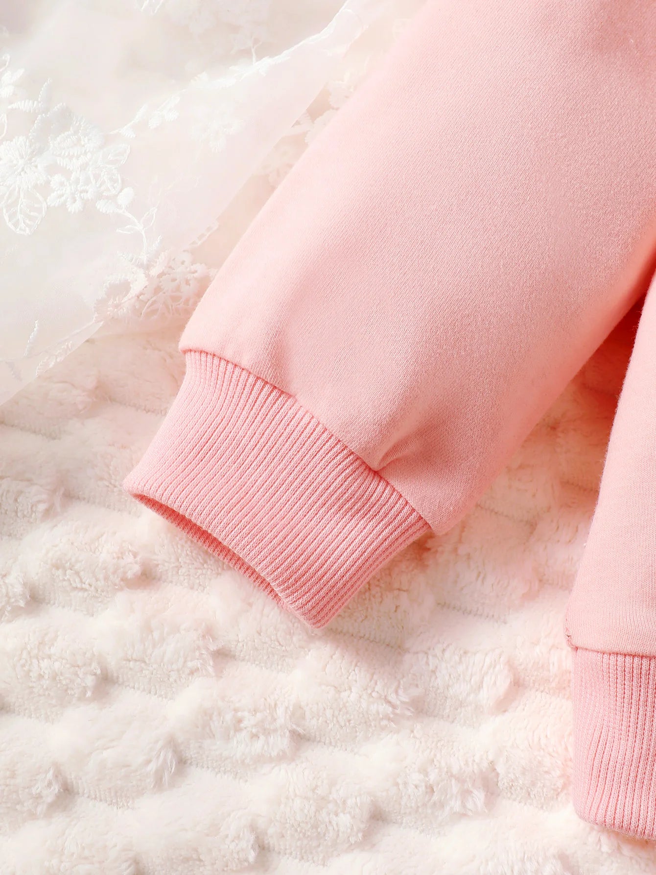 Baby Girl's Pink Pullover Top And Slim Fit Floral Pants Set Casual Spring Autumn Fashion Two-Piece Outfit with Letter Print