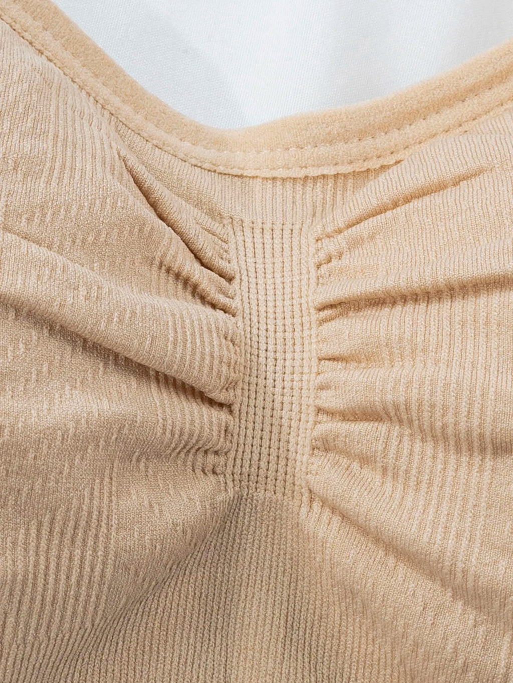 Single Piece Solid Color Front-Opening Buckle-Free Nursing Bra