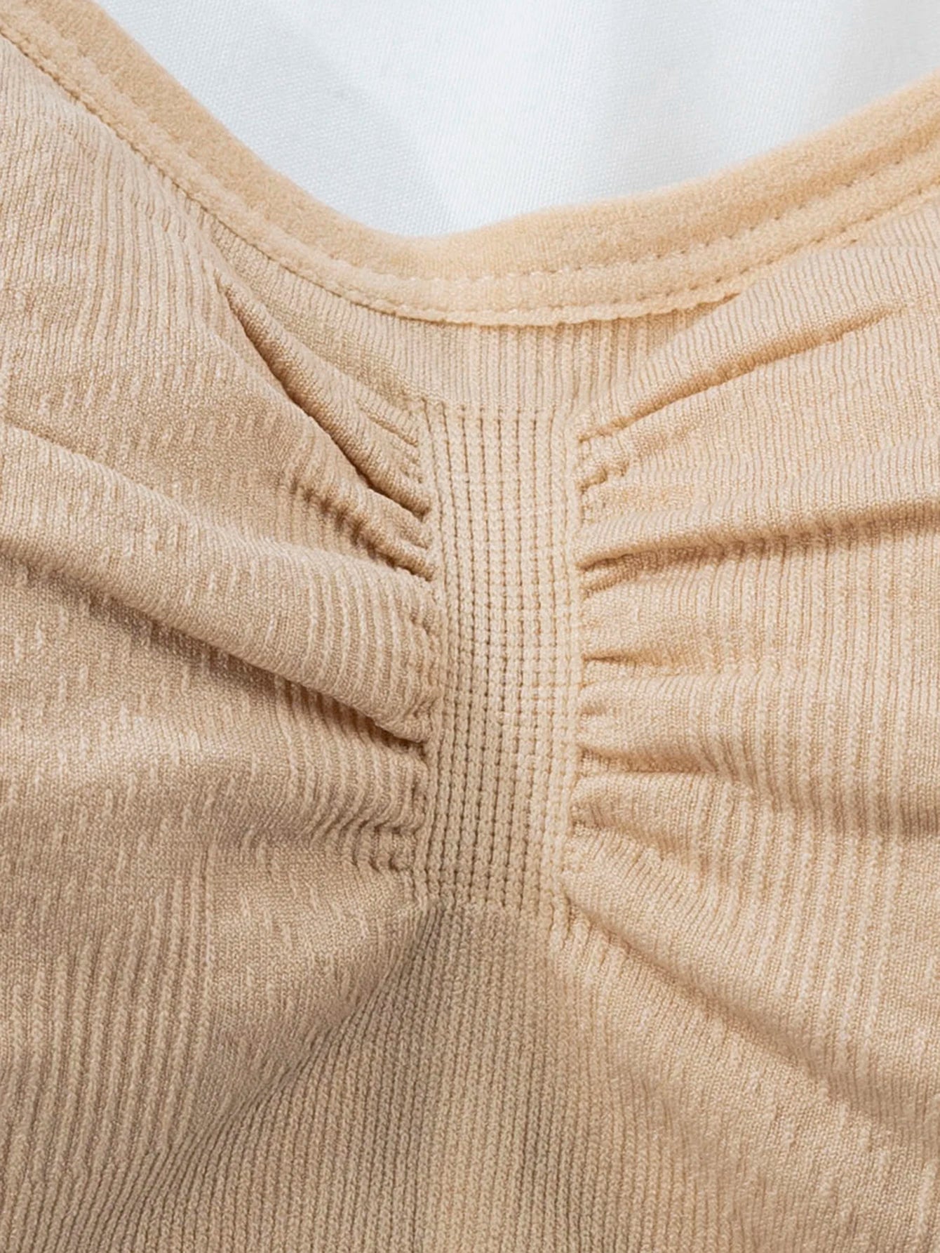 Single Piece Solid Color Front-Opening Buckle-Free Nursing Bra