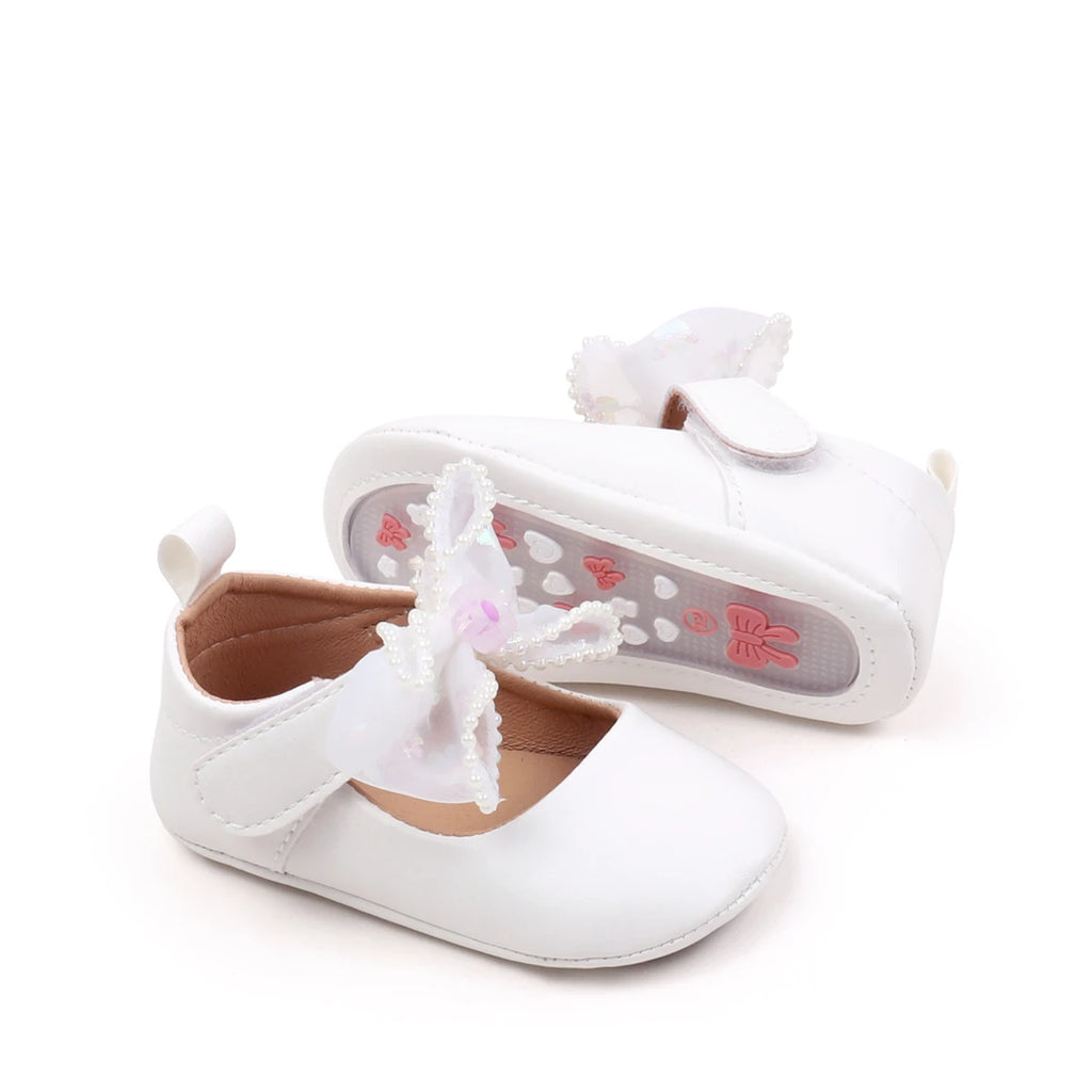 Spring Early Season New Style Rubber-Soled Anti-Slip Girls' Low-Top Toddler Shoes Stylish And Simple Front-Facing Shoes