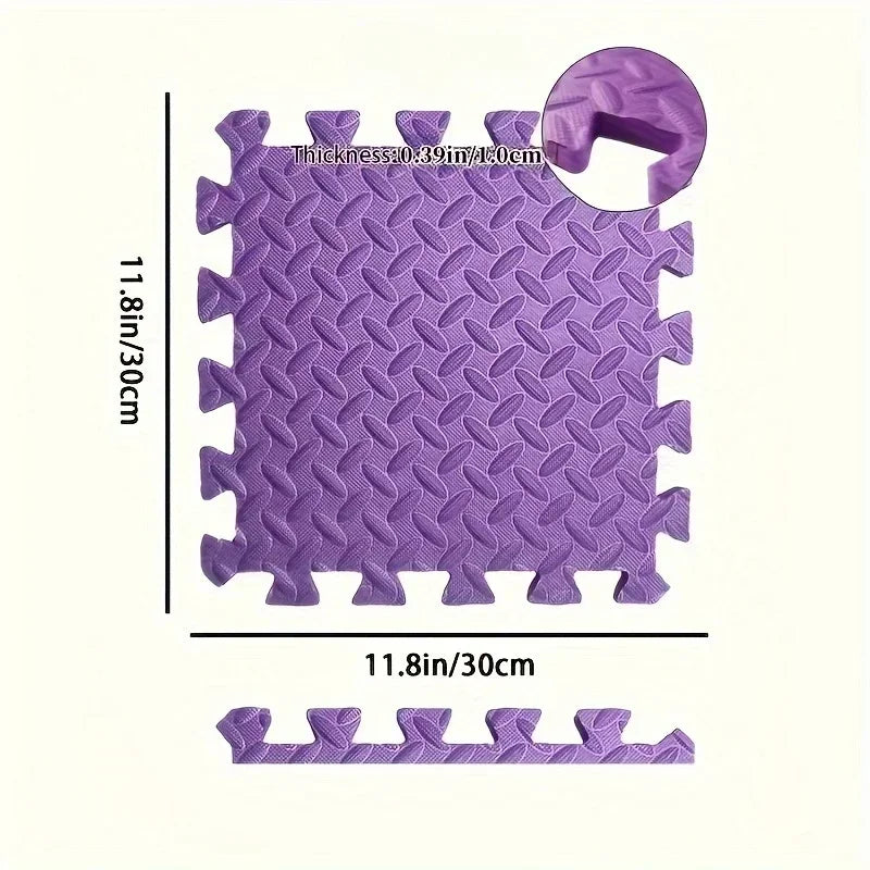 EVA Puzzle Mat 30x30cm Interlocking Non Slip Waterproof Baby Play Floor Tiles Foam Rug