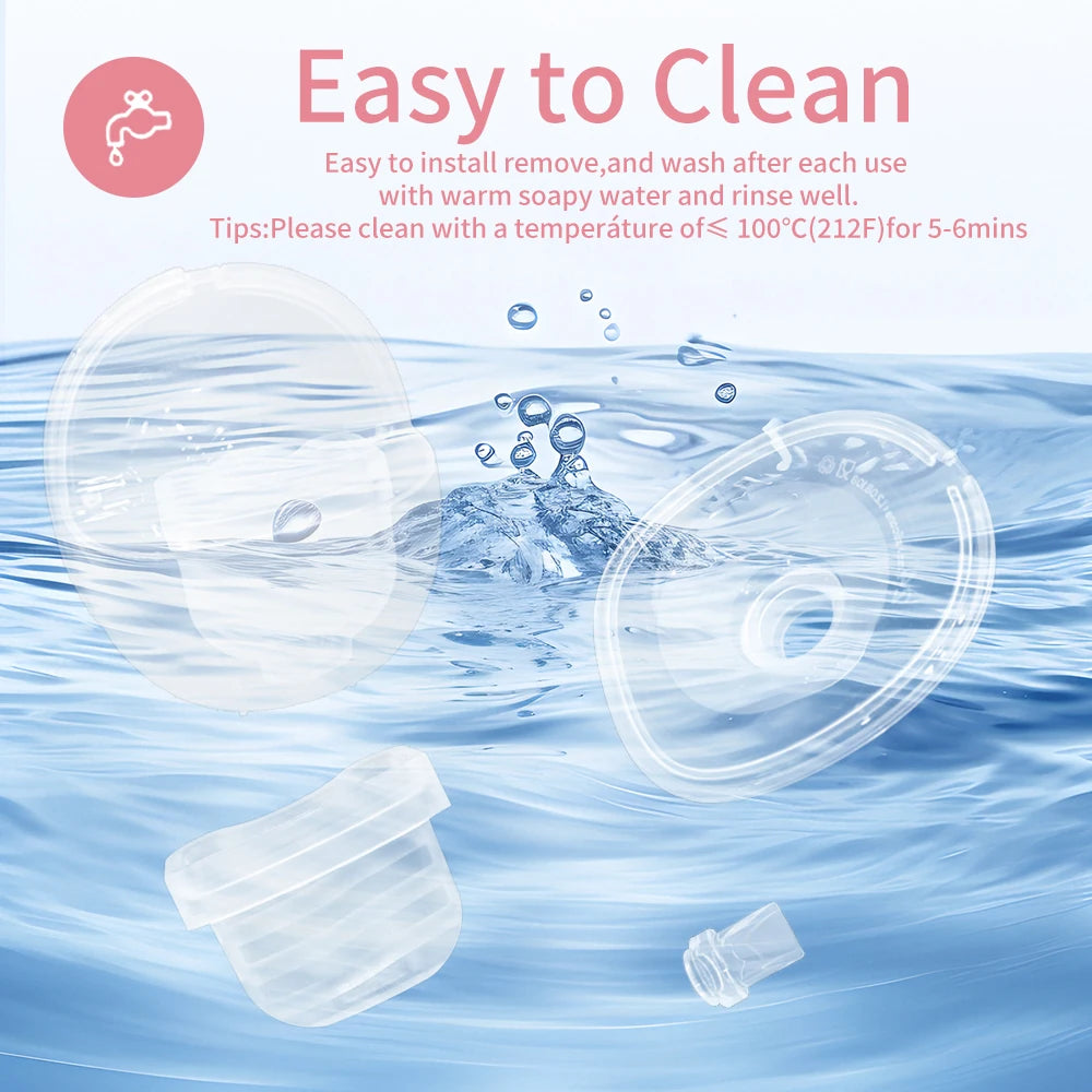 Wearable Breast Pump Parts Compatible with S18 S21 Pump, Milk Collector Cup, Flange Duckbill Valve, Silicone Diaphragm
