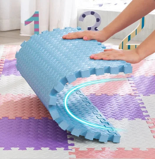 2.5cm Thick Puzzle Mat Children EVA Foam Crawling Board Baby Anti Slip Learning To Walk Carpet Suitable for Living Room Bedroom