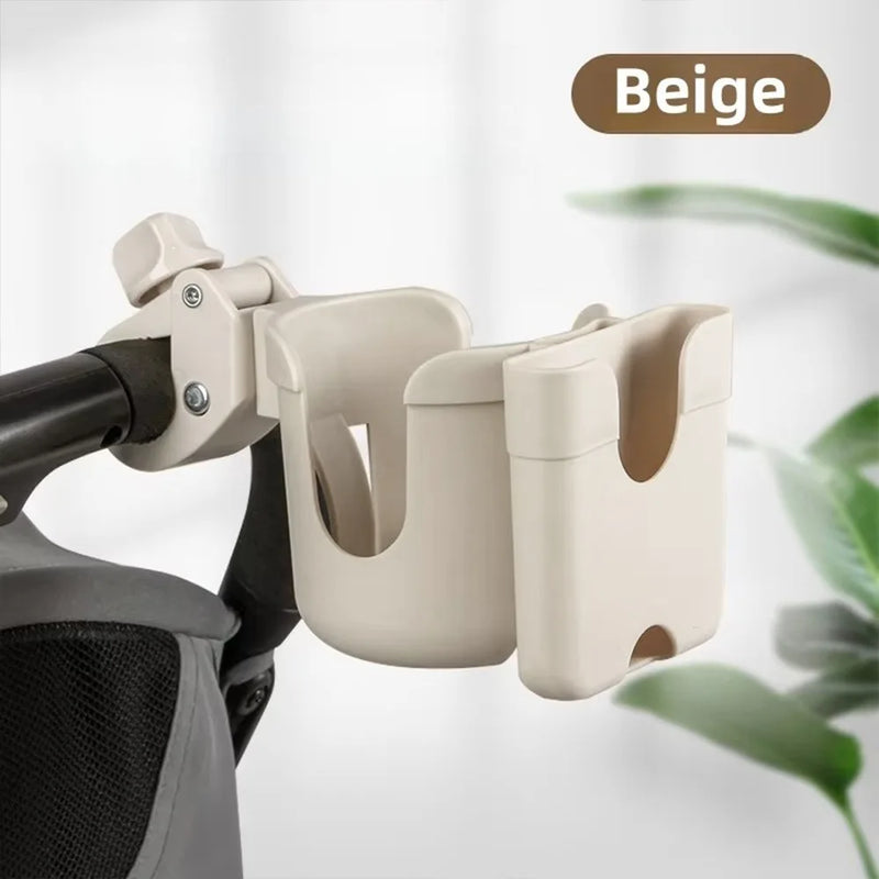 Baby Stroller Water Cup Holder Baby Pram Anti-Slip Milk Bottle Rack 360° Rotate Multi-function Mobile Phone Holder
