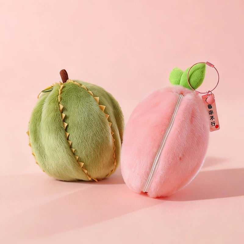 Hot Cute Fruit Bunny Plush Toy Creative Durian Pineapple Carrot Strawberry Turn Into Rabbit Soft Doll Birthday Christmas Gift