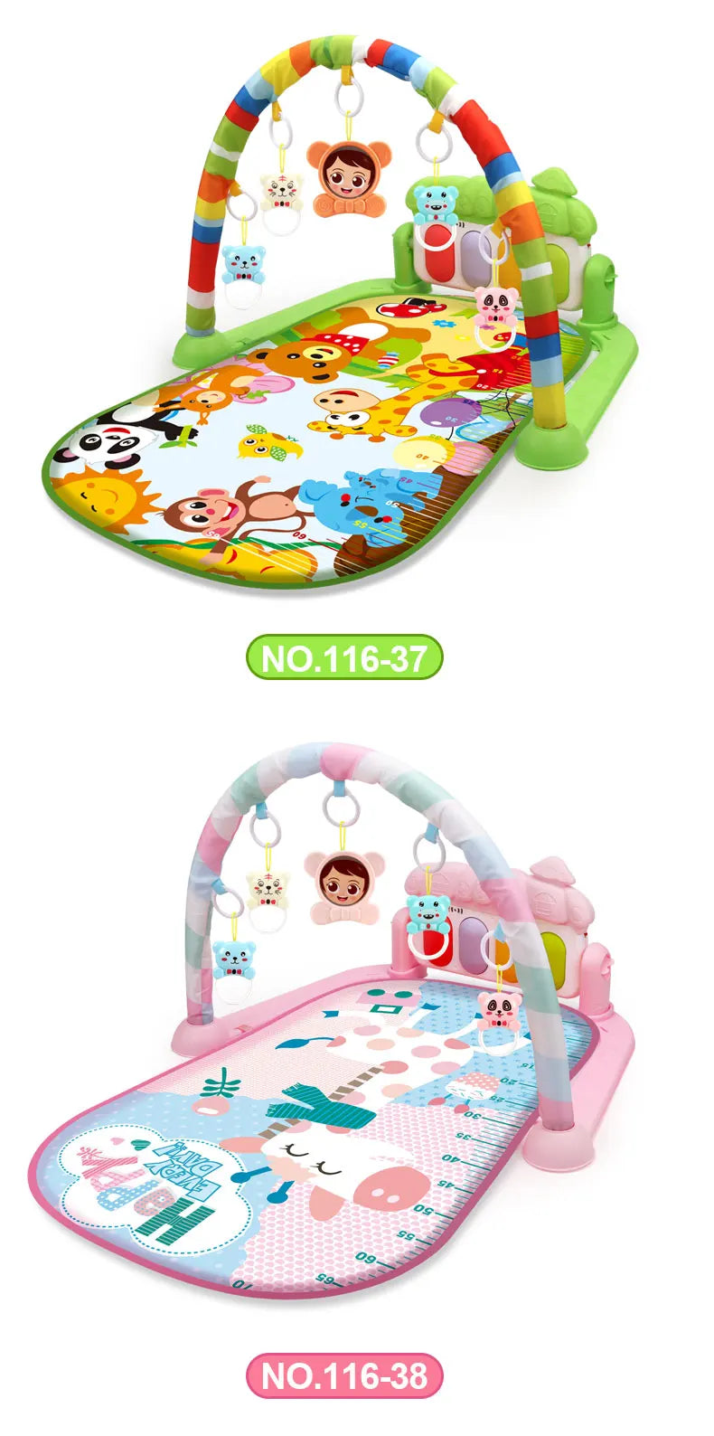 Multifunctional Baby Activity Gym Play Mat Musical Rack Kid Infant Fitness Frame Educational Crawling Carpet Toy Children Gift