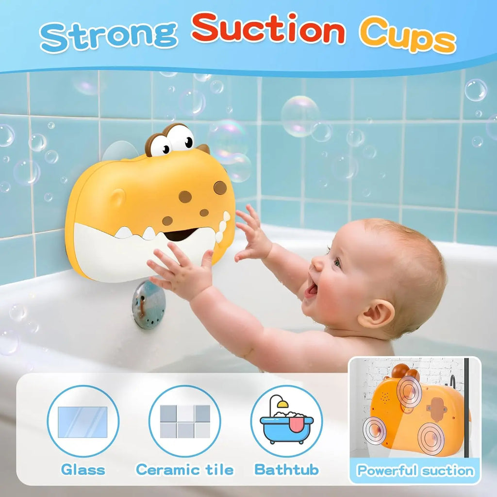 Baby Bath Bubble Machine Dinosaur Kids Bath Toy Bathtub Soap Automatic Bubble Maker Baby Bathroom Toy Children Boy Girl Gifts