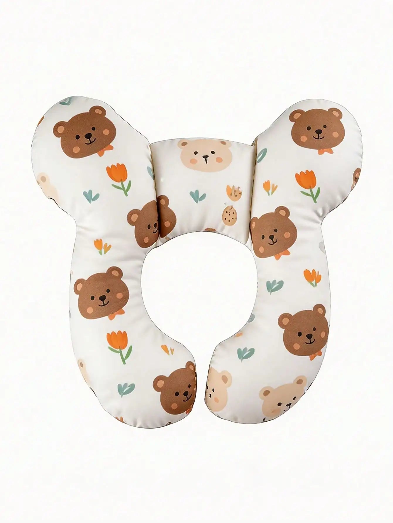 KeaBabies U Shaped Baby Travel Pillow for Neck Support Infant Head Cushion Car Seats Strollers Travel Model U1