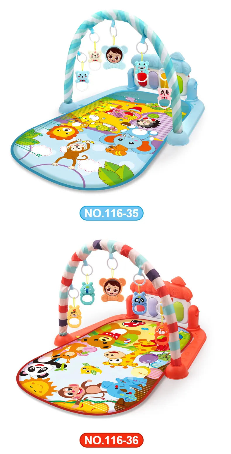 Multifunctional Baby Activity Gym Play Mat Musical Rack Kid Infant Fitness Frame Educational Crawling Carpet Toy Children Gift