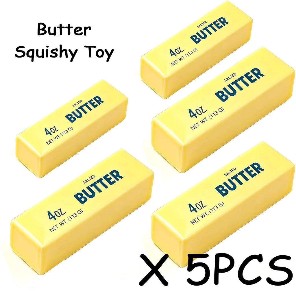 1-10Pcs Butter Stick Squishy Toy Slow Rising Squeeze Toy Butter Bar Brick Squishy Fidget Toy Anti Stress Release Hand Relax Gift