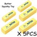 1-10Pcs Butter Stick Squishy Toy Slow Rising Squeeze Toy Butter Bar Brick Squishy Fidget Toy Anti Stress Release Hand Relax Gift
