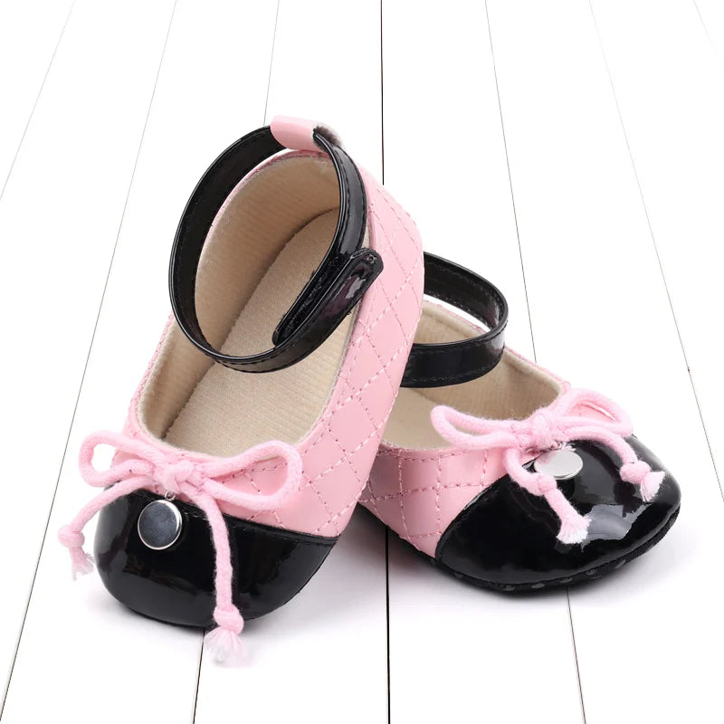 2025 New Fashion Spring and Summer Baby Girl Style Cute Bowknot Sandal Soft Cotton For 0-18 months High Quality PU Baby Shoes