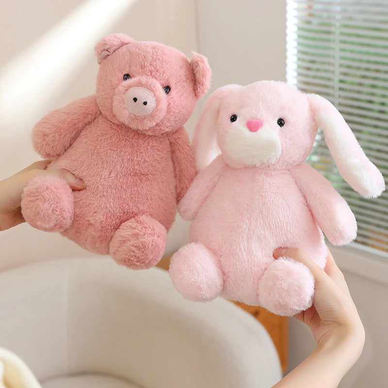 23cm Tuanzi Animal Series Plush Doll Rabbit Monkey Puppy Koala Cow Dinosaur Penguin Pig Toy Soft Stuffed Child Birthday Gift