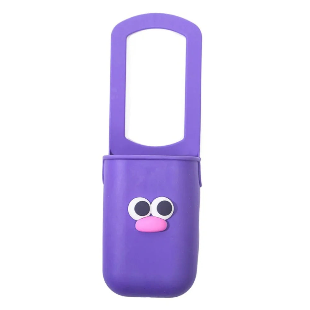 Cute Silicone Cup Holders Large Capacity Portable Baby Stroller Cup Rack Bottle Storage Bag Cartoon Face Water Bottle Pouches