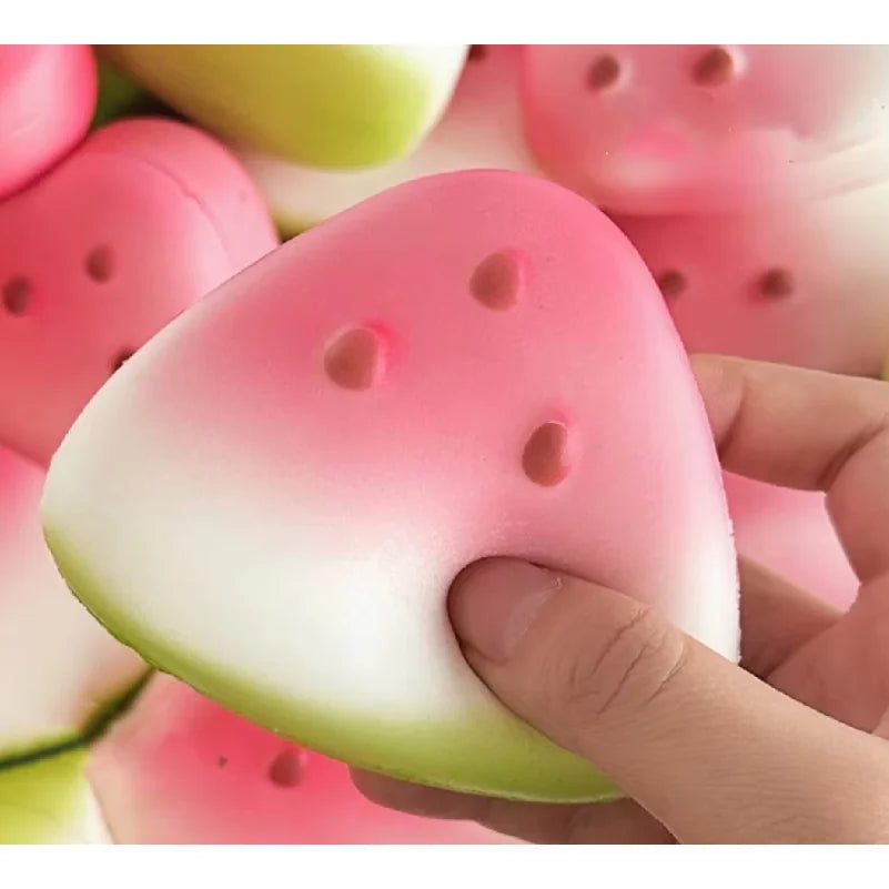 Squishy Watermelon Fidget Toy Anti-Stress Slow Rising Fruit Pinch Squeeze Stress Reliever Funny Pressure Reducer Prop