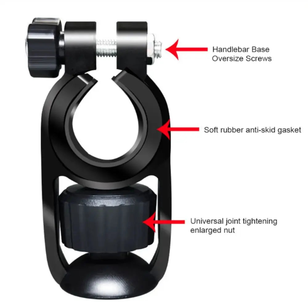 Baby Stroller Cellphone Holder 360° Rotate Handfree Phone Bracket Baby Pram Shockproof Mobile Phone Support Stroller Supplies