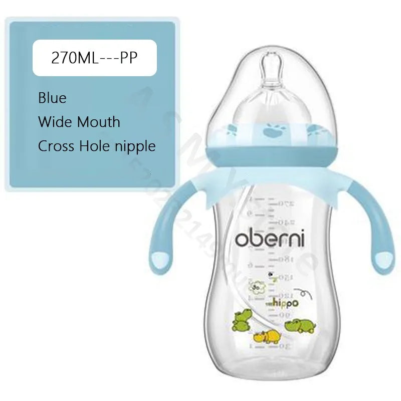 Anti-Colic Baby Bottle/Newborn Baby Bottle/270ML 330ML Large Capacity Wide Neck Bottle/Baby Drinking Cup/Baby Milk Bottle