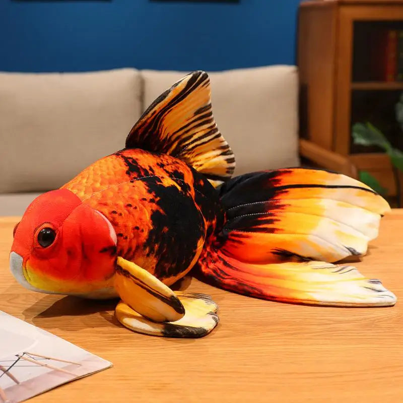 Goldfish  Lucky Koi Animals Plush Toys  Goldfish Cartoon Sift Dolls Kids Birthday Gifts Decor Throw Pillow Home Decor