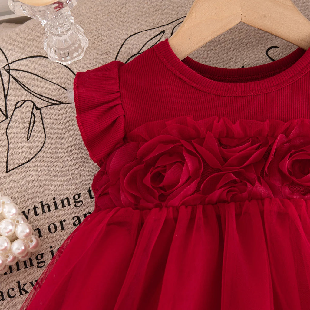 Summer Dress For Baby Girl Sweet Cute Fairy Tutu Baby Girl Birthday Party Princess Dress Children's Clothing 9 Months - 4 Years