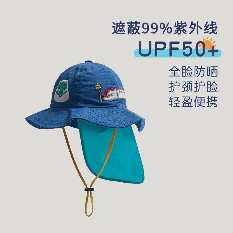 SunGuard Kids Quick Dry Sun Protection Hat Model SgHat01 For Summer Beach Boys And Girls