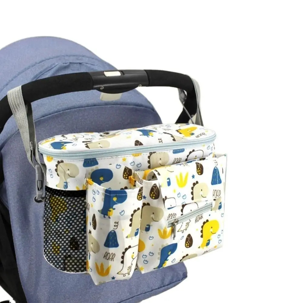 Oxford cloth Baby Stroller Bag Printed Pram Buggy Cartoon Stroller Organizer Large Capacity Multi-functional