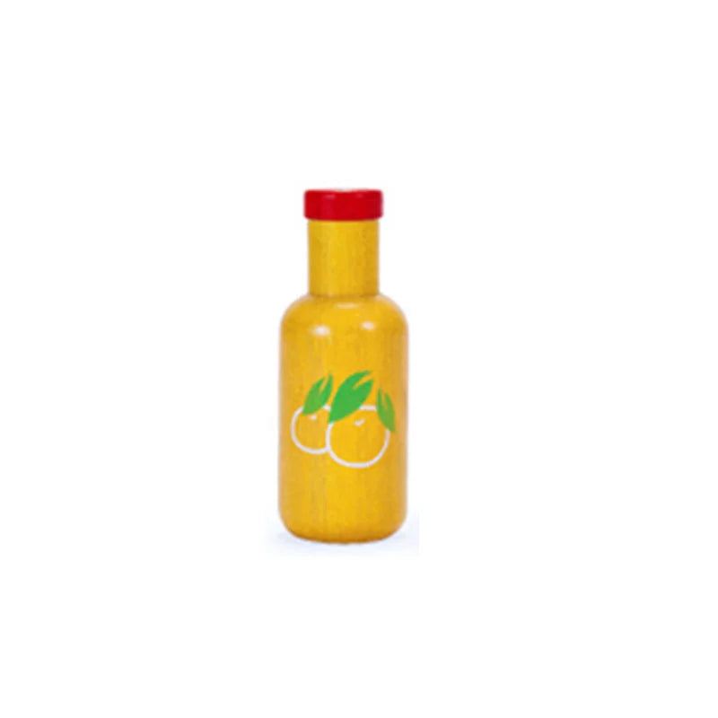 Wooden Baby Kitchen Toys 3D Play House Model 3D Play House Sauce Bottle Honey Strawberry Educational Toy Gift