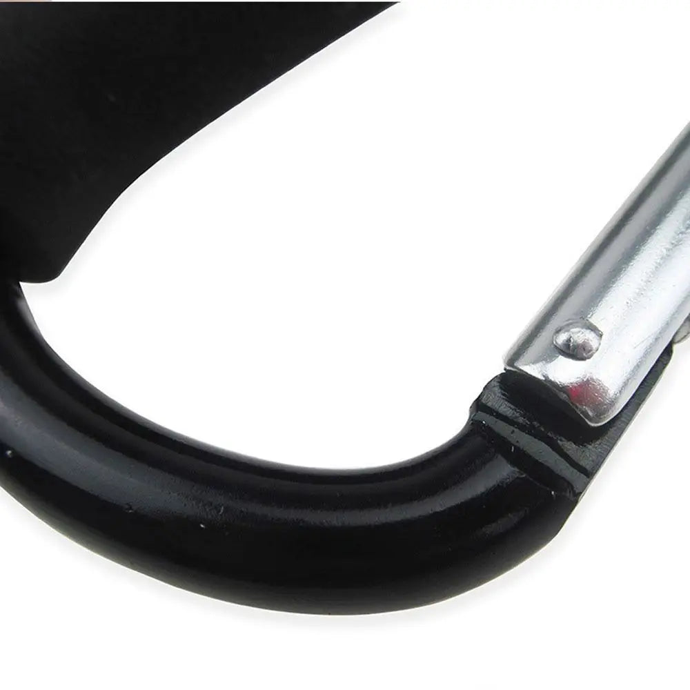 2Pcs Multifunction Baby Stroller Hook Sponge Handle D-Ring Carriage Hanger Soft Grip Aluminum Alloy Pram Lifting Button