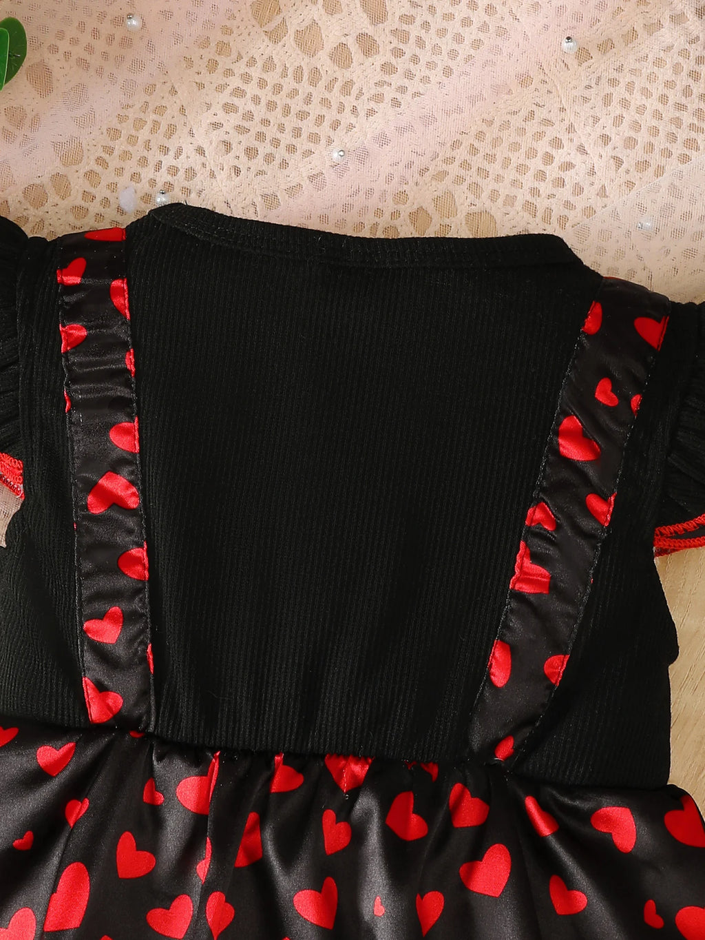 2Pcs Baby clothing Summer Baby Girl Dress with Love Printed Bow Flying Sleeve Dress and Hat for Cute Baby Girl 0-24 Months