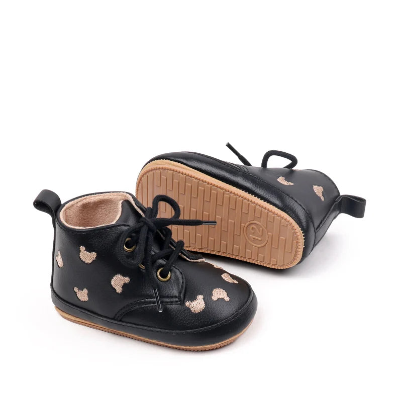 2025 Cartoon Embroidery Baby Girl Boy Fashion Non-slip Shoes Spring Autumn High Quality Newborn Infant Toddler Casual Shoes