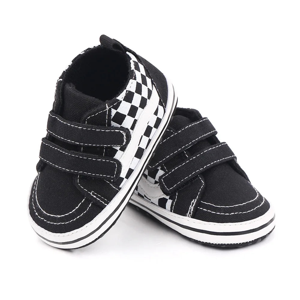 Baby Casual Shoes for Boy Spring Autumn Soft Soled Hook & Loop Fashion Design Comfortable Walking Sneakers Infant Shoes D2545