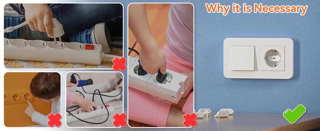 Chile/Brazil EU Universal Power Socket Outlet Plug Protective Covers Anti Electric Baby Safety Protector 20pcs