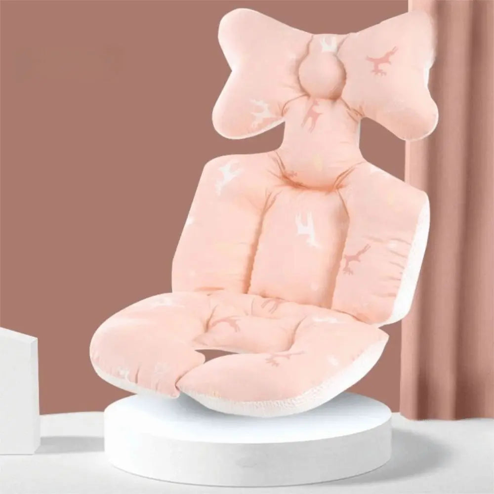 Soft Baby Stroller Cushion Comfortable Breathable Baby Pram Seat Mat Car Seat Cartoon Printed Dining Chair Cotton Pad Toddler