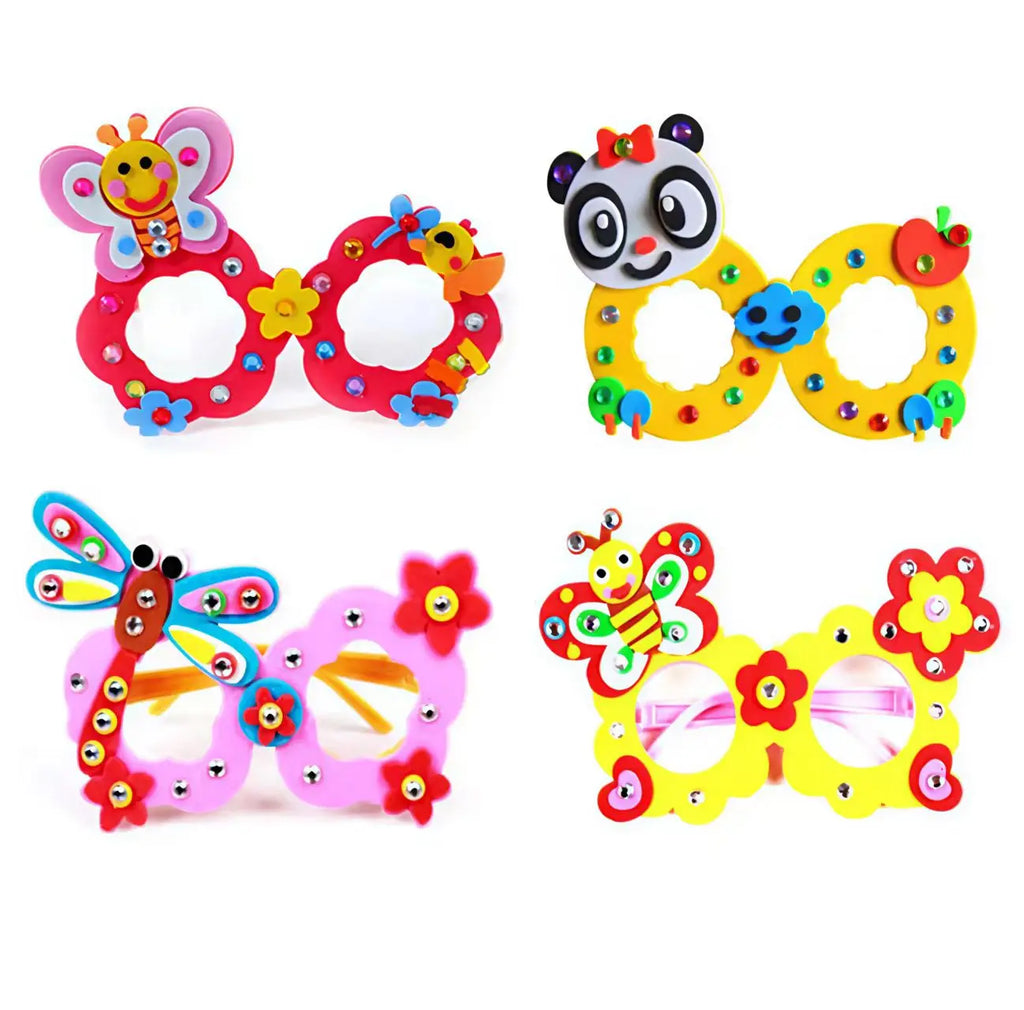 EVA Diamond Glasses Children's Craft Toy DIY Creative Paste Material Package Kindergarten Festival Performance Props School Supp