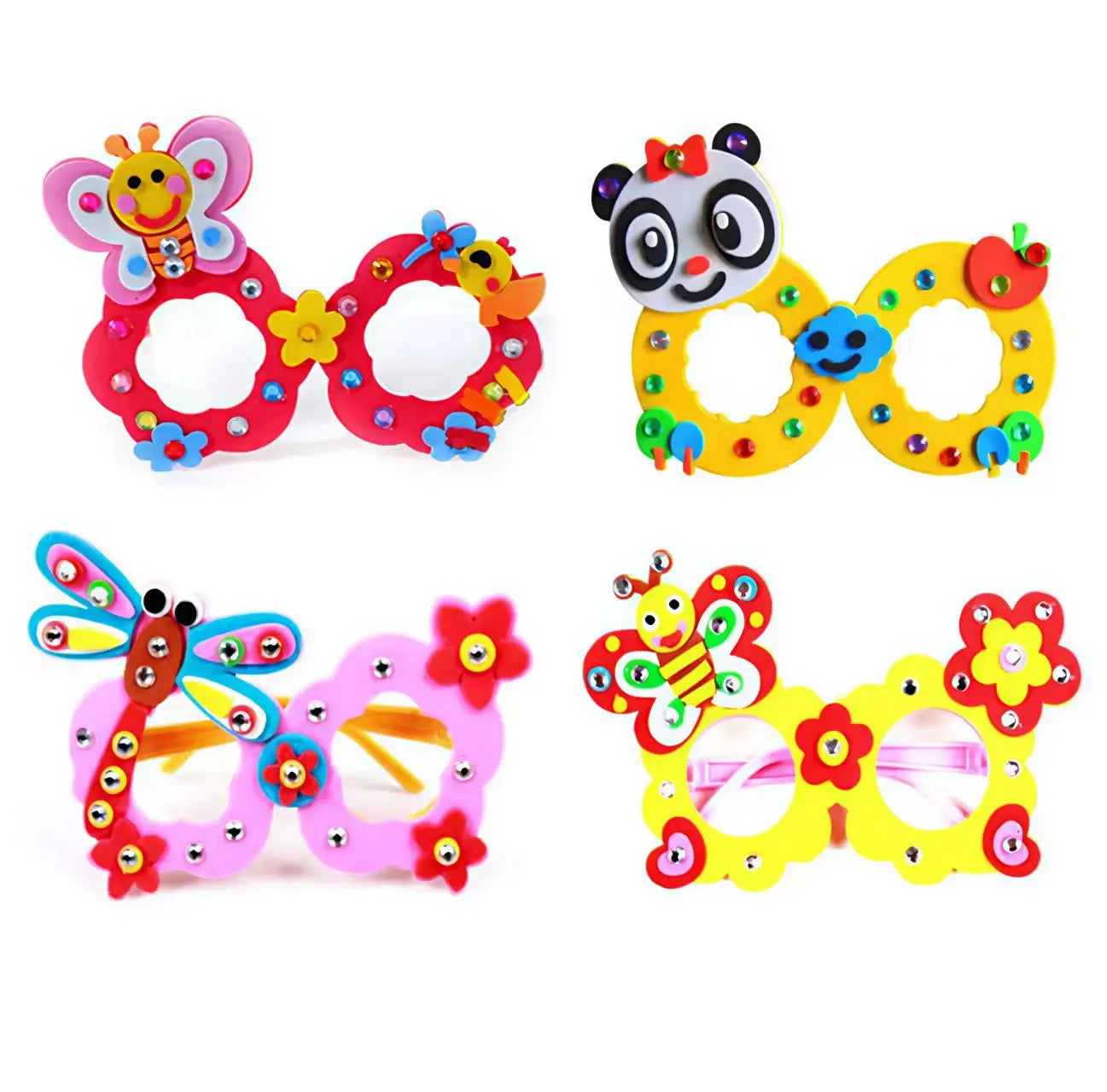 EVA Diamond Glasses Children's Craft Toy DIY Creative Paste Material Package Kindergarten Festival Performance Props School Supp