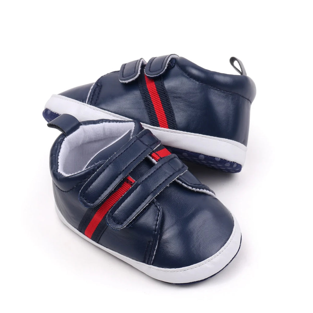 2025 Spring and Autumn Baby Boys Girls First Walking Indoor Outdoor Toddler Shoes Casual Sports Design PU Leather For 0-18M