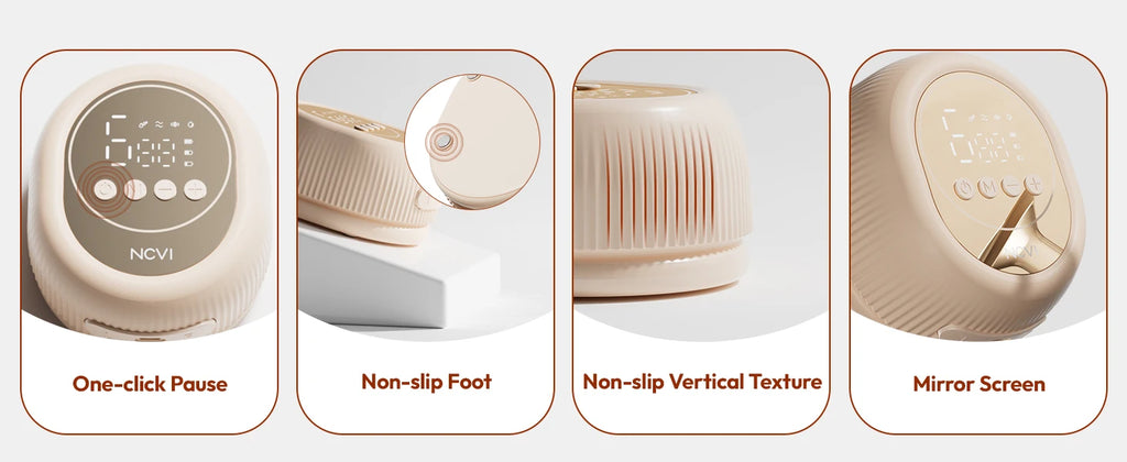 NCVI Double Electric Breast Mlik Pump,4 Modes 9 Levels,21/24mm Flanges Parts,Low Noise,