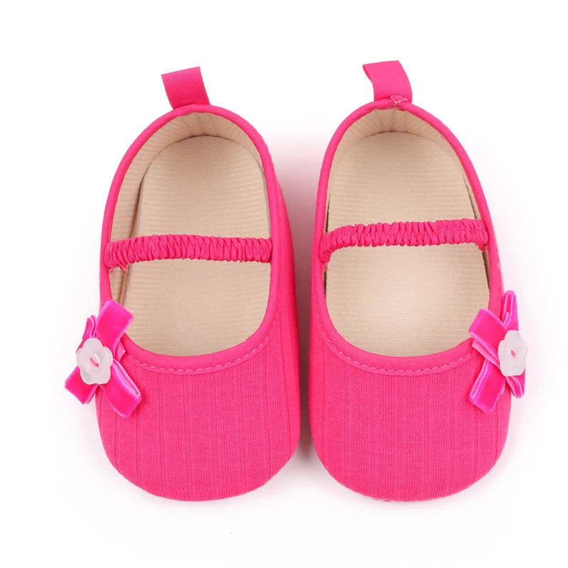 2025 Spring And Autumn Baby Girls First Walking Indoor Outdoor Toddler Shoes With Cute Design Soft And Comfortable Sole For 0-18