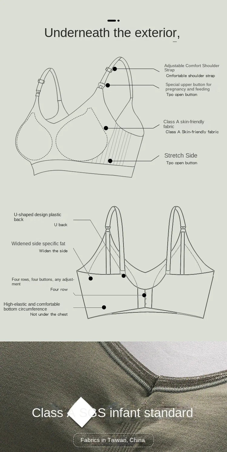 1pc Maternity Nursing Bras Solid Premama Breastfeeding Pregnant Women Pregnancy Underwear Breast Feeding Bra Clothing Lactancias