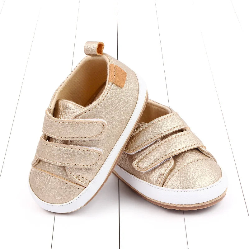 2025 New Fashion Baby Casual Sneaker Spring and Autumn Soft PU and TPR Sole Anti-slip High Quality Hot Selling for 0-18M