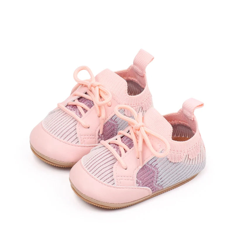 2025 Spring And Autumn 0-18M Baby Boys and Girls Pre-walking Indoor Outdoor Toddler Shoes Casual Sports Style With Soft Sole