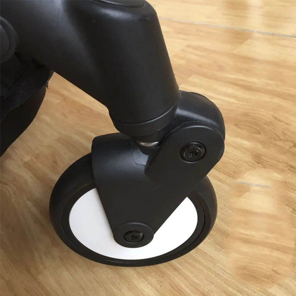 Accessories Trolley Wheel Bracket Front Rear Wheels PU Tyre Side Cover Wheel Axle  Accessories Screw Clip Type Stroller Wheels