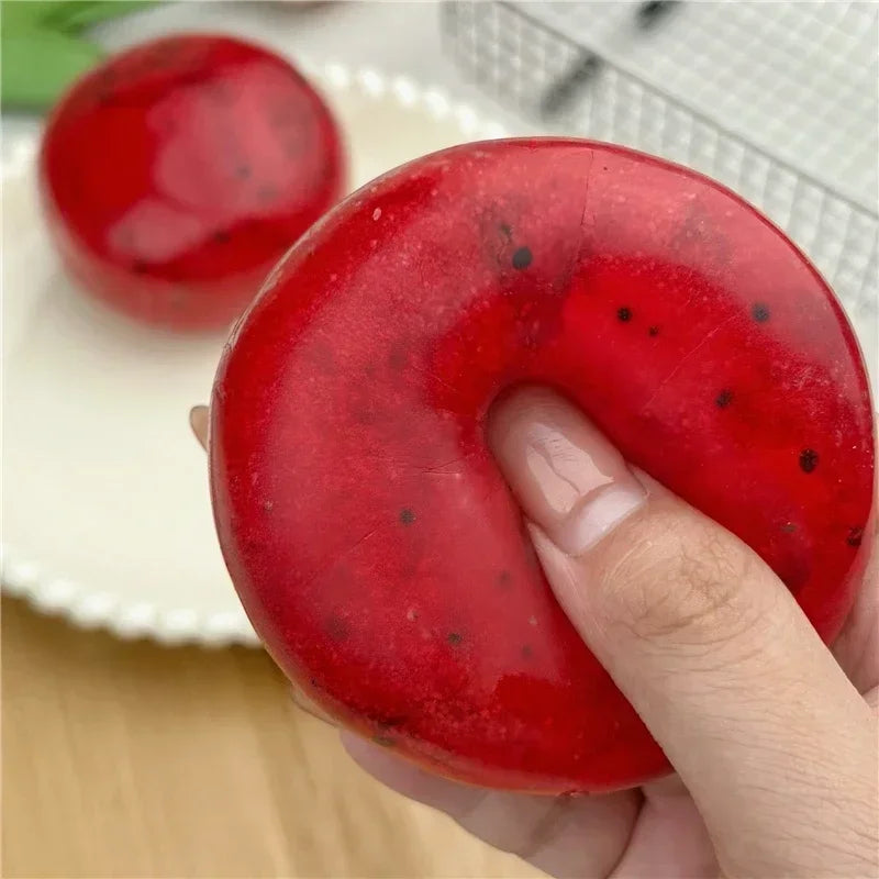 Kiwi Watermelon Ice Sand Ball Squishy Squeeze Fidget Toy Vaseline Stress Relief Noise ASMR Sensory Toy For ADHD Autistic Gift