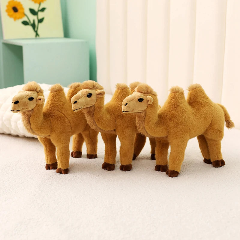 Simulation Standing Camel Plush Toys Soft Stuffed Steric Camel Toys For Children Creative Decor For Bookcase/Car Funny Gift
