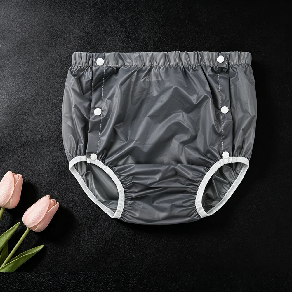 4pcs Washable Reusable Cloth Diapers Comfortable Soft Noiseless Leak-Proof Incontinence Brief Covers for Day And Night Use