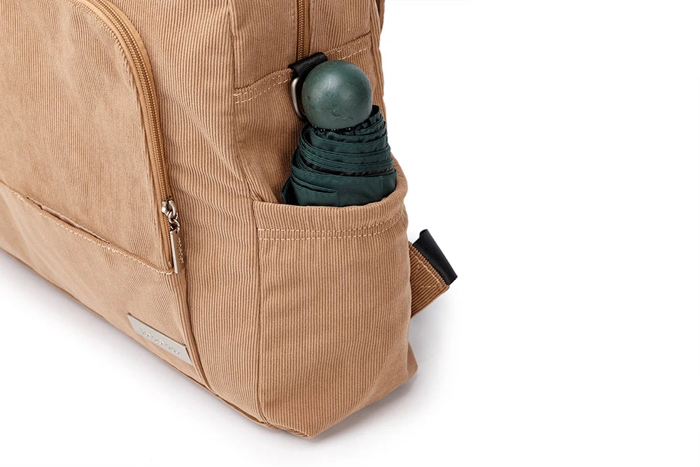 Soboba Large Capacity Diaper Backpack for Mom with Soft Corduroy Fabric and Convenient Design
