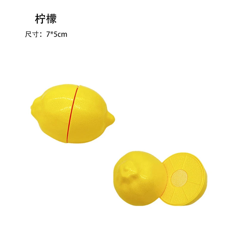 Montessori Chechele Educational Toy Gift Box Paste Simulation Durian Grapefruit Cherry